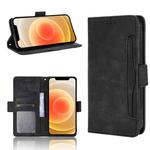 For iPhone 12 mini Multiple Card Slots Horizontal Flip Leather Case with Holder & Wallet (Black)
