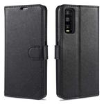 For Vivo Y20 / Y20i AZNS Sheepskin Texture Horizontal Flip Leather Case with Holder & Card Slots & Wallet(Black)