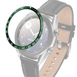 For Samsung Galaxy Watch 3 41mm Smart Watch Steel Bezel Ring, E Version(Army Green White Letter)