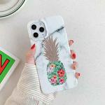 Gilding Pineapple Pattern Soft TPU Protective Case for iPhone 11 Pro(White)