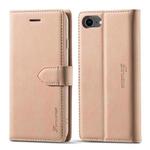 For iPhone 7 / 8 Forwenw F1 Series Matte Strong Magnetism Horizontal Flip Leather Case with Holder & Card Slots & Wallet & Photo Frame(Rose Gold)