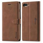 For iPhone 7 Plus / 8 Plus Forwenw F1 Series Matte Strong Magnetism Horizontal Flip Leather Case with Holder & Card Slots & Wallet & Photo Frame(Brown)