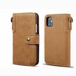 For Samsung Galaxy Note20 Ultra Cowhide Texture Horizontal Flip Leather Case with Holder & Card Slots & Wallet & Lanyard(Brown)