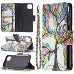 For OPPO Realme C11 Colored Drawing Pattern Zipper Horizontal Flip Leather Case with Holder & Card Slots & Wallet(Tree)