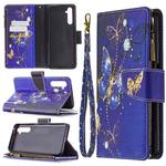 For OPPO Realme 6 Pro Colored Drawing Pattern Zipper Horizontal Flip Leather Case with Holder & Card Slots & Wallet(Purple Butterfly)