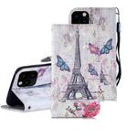 3D Painting Pattern Coloured Drawing Horizontal Flip PU Leather Case with Holder & Card Slots & Wallet For iPhone 12 Pro Max(Eiffel Tower)