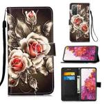 For Samsung Galaxy S20 FE 5G 3D Painting Horizontal Flip Leather Case with Holder & Card Slot & Lanyard(Rose Flower)