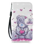 For Samsung Galaxy S20 FE 3D Painting Pattern Coloured Drawing Horizontal Flip PU Leather Case with Holder & Card Slots & Wallet(Love Panda)