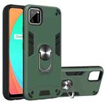 For OPPO Realme C11 Armour Series PC + TPU Protective Case with Ring Holder(Dark Green)