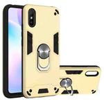 For Xiaomi Redmi 9A Armour Series PC + TPU Protective Case with Ring Holder(Gold)