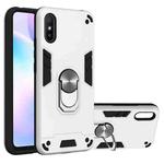 For Xiaomi Redmi 9A Armour Series PC + TPU Protective Case with Ring Holder(Silver)
