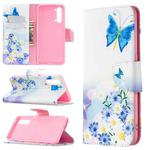 For OPPO Find X2 Lite Colored Drawing Pattern Horizontal Flip Leather Case with Holder & Card Slots & Wallet(Butterfly Love)