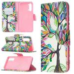 For OPPO Find X2 Lite Colored Drawing Pattern Horizontal Flip Leather Case with Holder & Card Slots & Wallet(Tree of Life)