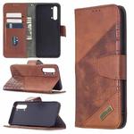 For OPPO Find X2 Lite Matching Color Crocodile Texture Horizontal Flip PU Leather Case with Wallet & Holder & Card Slots(Brown)