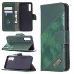 For OPPO Find X2 Lite Matching Color Crocodile Texture Horizontal Flip PU Leather Case with Wallet & Holder & Card Slots(Green)