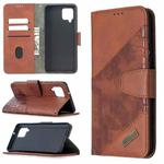 For Samsung Galaxy A42 5G Matching Color Crocodile Texture Horizontal Flip PU Leather Case with Wallet & Holder & Card Slots(Brown)