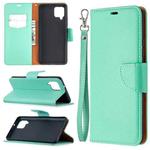 For Samsung Galaxy A42 5G Litchi Texture Pure Color Horizontal Flip PU Leather Case with Holder & Card Slots & Wallet & Lanyard(Green)
