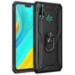 For Huawei Y8s Shockproof TPU + PC Protective Case with 360 Degree Rotating Holder(Black)