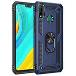 For Huawei Y8s Shockproof TPU + PC Protective Case with 360 Degree Rotating Holder(Blue)