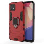 For OPPO Reno4 SE PC + TPU Shockproof Protective Case with Magnetic Ring Holder(Red)