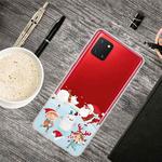 For Samsung Galaxy A81 / Note 10 Lite Christmas Series Clear TPU Protective Case(Snow Entertainment)
