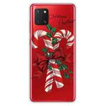 For Samsung Galaxy A81 / Note 10 Lite Christmas Series Clear TPU Protective Case(Big Crutch)
