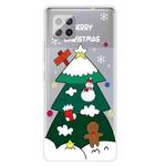 For Samsung Galaxy A42 Christmas Series Clear TPU Protective Case(Three-tier Christmas Tree)