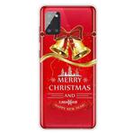 For Samsung Galaxy A71 5G Christmas Series Clear TPU Protective Case(Golden Bell)