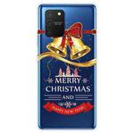 For Samsung Galaxy A91 / S10 Lite / M80s Christmas Series Clear TPU Protective Case(Golden Bell)