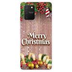 For Samsung Galaxy A91 / S10 Lite / M80s Christmas Series Clear TPU Protective Case(Christmas Balls)