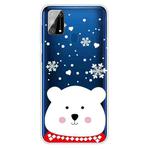 For Samsung Galaxy M31 Christmas Series Clear TPU Protective Case(Chubby White Bear)