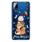 For Samsung Galaxy M31 Christmas Series Clear TPU Protective Case(Stacked Doll)