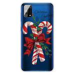 For Samsung Galaxy M31 Christmas Series Clear TPU Protective Case(Big Crutch)