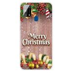 For Samsung Galaxy M31 Christmas Series Clear TPU Protective Case(Christmas Balls)