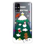 For Samsung Galaxy M51 Christmas Series Clear TPU Protective Case(Three-tier Christmas Tree)