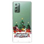 For Samsung Galaxy Note20 Christmas Series Clear TPU Protective Case(Retro Old Man)