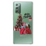 For Samsung Galaxy Note20 Christmas Series Clear TPU Protective Case(Christmas Pajamas)