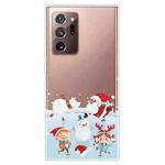 For Samsung Galaxy Note20 Ultra Christmas Series Clear TPU Protective Case(Snow Entertainment)