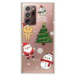 For Samsung Galaxy Note20 Ultra Christmas Series Clear TPU Protective Case(4 Cartoons)