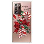 For Samsung Galaxy Note20 Ultra Christmas Series Clear TPU Protective Case(Big Crutch)