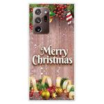 For Samsung Galaxy Note20 Ultra Christmas Series Clear TPU Protective Case(Christmas Balls)