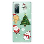 For Samsung Galaxy S20 FE Christmas Series Clear TPU Protective Case(4 Cartoons)