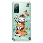 For Samsung Galaxy S20 FE Christmas Series Clear TPU Protective Case(Stacked Doll)