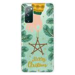 For Samsung Galaxy S20 FE Christmas Series Clear TPU Protective Case(Five-pointed Star)