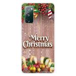 For Samsung Galaxy S20 FE Christmas Series Clear TPU Protective Case(Christmas Balls)