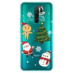For Xiaomi Redmi 9 Christmas Series Transparent TPU Protective Case(4 Cartoons)