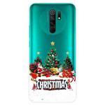 For Xiaomi Redmi 9 Christmas Series Transparent TPU Protective Case(Retro Old Man)