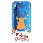 For Xiaomi Redmi 9A Christmas Series Transparent TPU Protective Case(Christmas Ugly Deer)