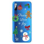 For Xiaomi Redmi 9A Christmas Series Transparent TPU Protective Case(Simple Snowman)