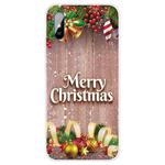 For Xiaomi Redmi 9A Christmas Series Transparent TPU Protective Case(Christmas Balls)